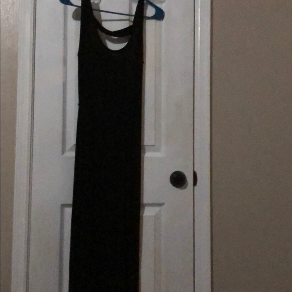Black maxi dress